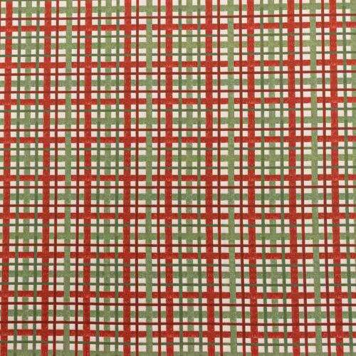 Tecido de Algodão Estampado (Meio Metro) - Xadrez Natal Multicolorido