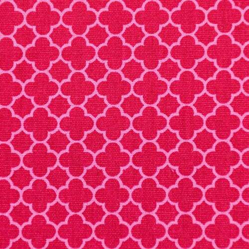 Tecido de Algodão Estampado (Meio Metro) - Arabesco Pink Coleção Jardim das Borboletas