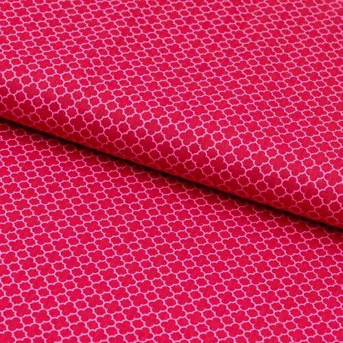 Tecido de Algodão Estampado (Meio Metro) - Arabesco Pink Coleção Jardim das Borboletas