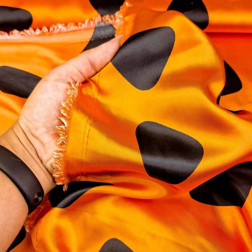 Tecido de Cetim Estampado sem Elastano 1,50m Largura - 1 Metro