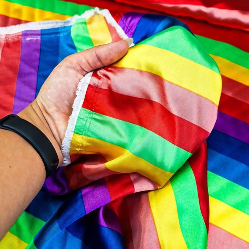 Tecido de Cetim Estampado sem Elastano 1,50m Largura - 1 Metro