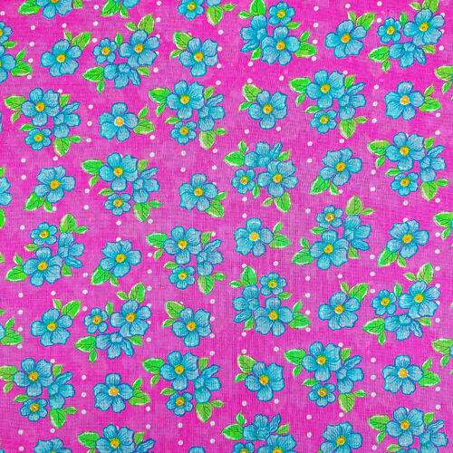 Tecido Chita de Algodão (Meio Metro) Ref. 3027V1 - Pink/Turquesa/Verde