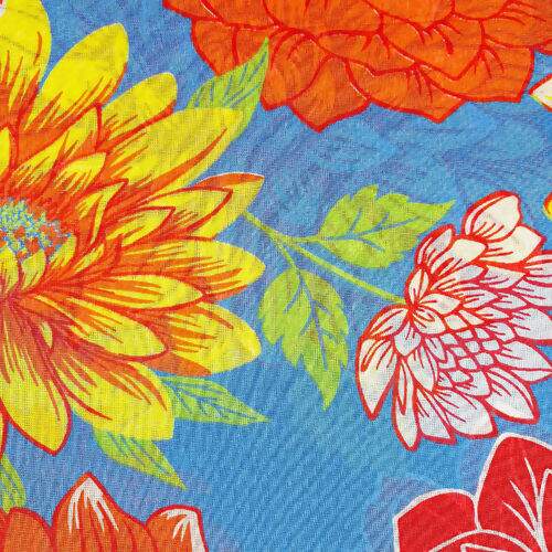 Tecido Chita de Algodão (Meio Metro) Ref. 3169V1 - Azul/Amarelo/Verde