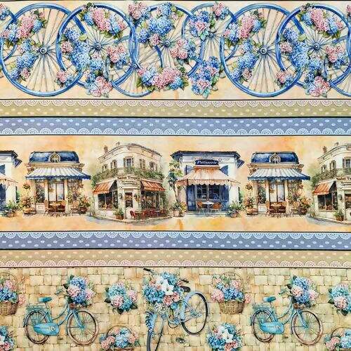 Tecido Tricoline Digital Coleção Saint Tropez 0,50x1,50m