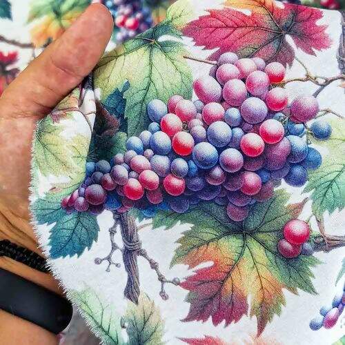 Tecido Tricoline Digital Coleção Vineyard 0,50x1,50m