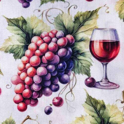 Tecido Tricoline Digital Coleção Vineyard 0,50x1,50m