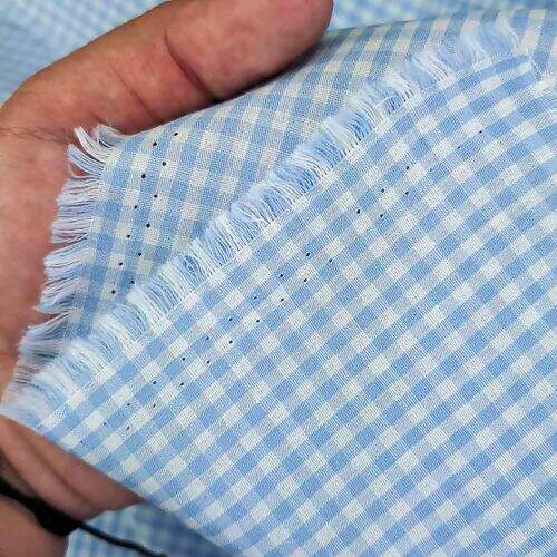 Tecido Tricoline Fio Tinto Xadrez 3mm R023 0,50x1,50m