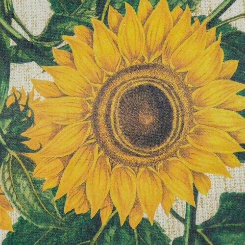 Tecido de Decoração Havana Estampa Digital com Proteção (Meio Metro) - 5654D Girassol