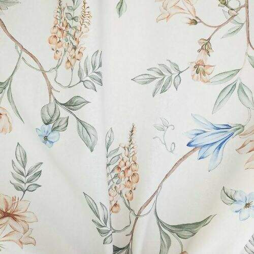 Tecido de Decoração Havana Estampa Digital com Proteção (Meio Metro) - 6325D Ramos de Flores