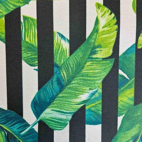 Tecido Waterblock Estampado (Meio Metro) - Folhagem Listrado