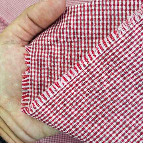 Tecido Tricoline Fio Tinto Xadrez 2mm R006 0,50x1,50m