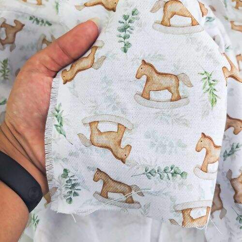 Tecido Flanela Estampa Digital 0,78m Largura 100% Algodão - 1 Metro