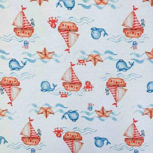 Tecido Flanela Estampa Digital 0,78m Largura 100% Algodão - 1 Metro