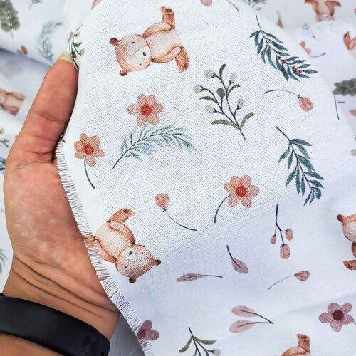 Tecido Flanela Estampa Digital 0,78m Largura 100% Algodão - 1 Metro