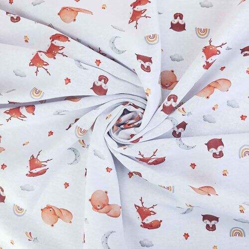 Tecido Flanela Estampa Digital 0,78m Largura 100% Algodão - 1 Metro