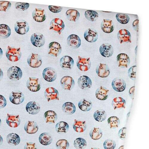 Tecido Flanela Estampa Digital 0,78m Largura 100% Algodão - 1 Metro