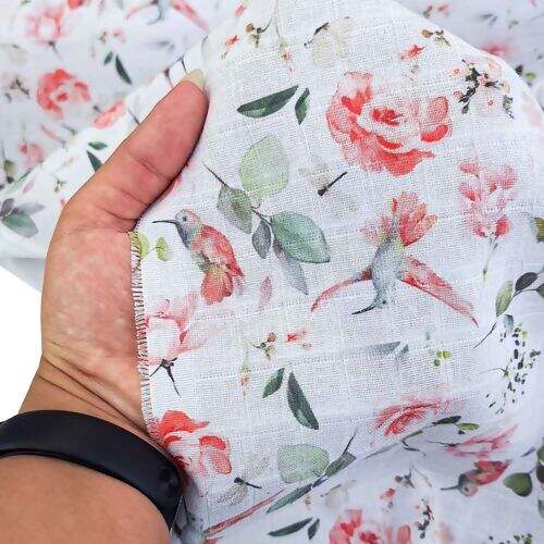 Tecido Fralda Estampa Digital 0,75m Largura - 1 Metro