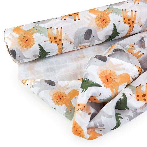 Tecido Fralda Estampa Digital 0,75m Largura - 1 Metro