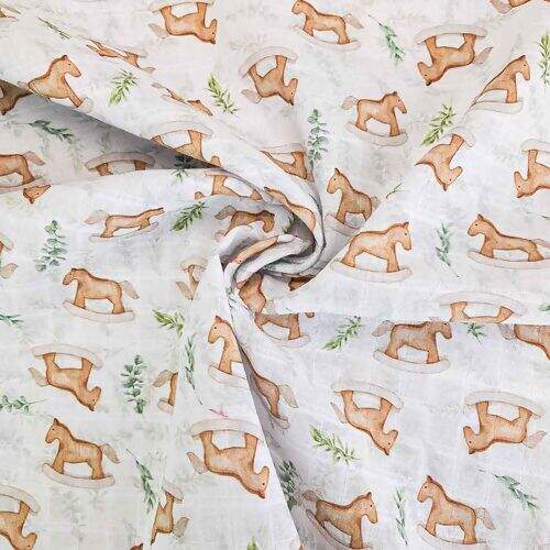 Tecido Fralda Estampa Digital 0,75m Largura - 1 Metro