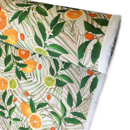 Tecido de Decoração Havana Estampa Digital com Proteção (Meio Metro) - 5905D Cítrico
