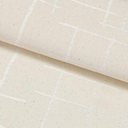 Tecido Jacquard Estampado (Meio Metro) c/ 2,80 mt de Largura - Ref. 7985 Cru