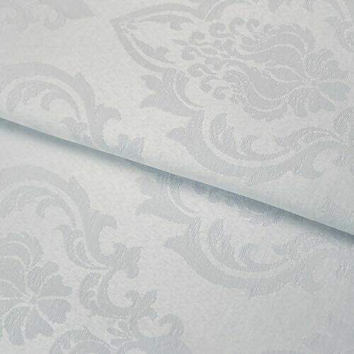 Tecido Jacquard Estampado (Meio Metro) c/ 2,80 mt de Largura - Ref. 5929 Branco