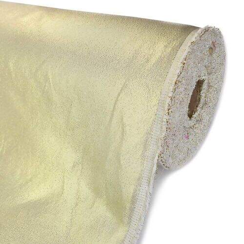 Tecido Jacquard Lurex Dourado Liso - 0,50x1,40m