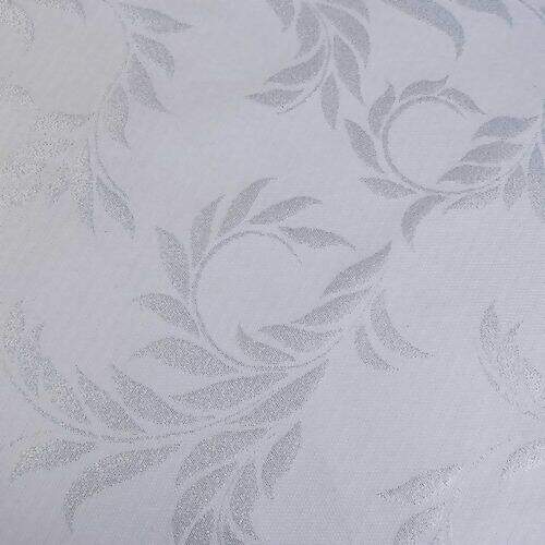 Tecido Jacquard Lurex Ramos Prata - 0,50x1,40m