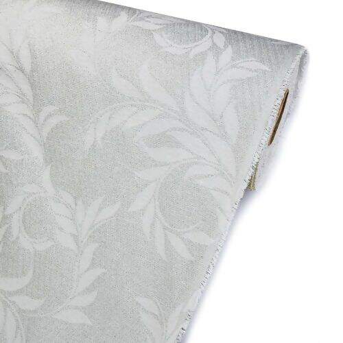 Tecido Jacquard Lurex Ramos Prata - 0,50x1,40m