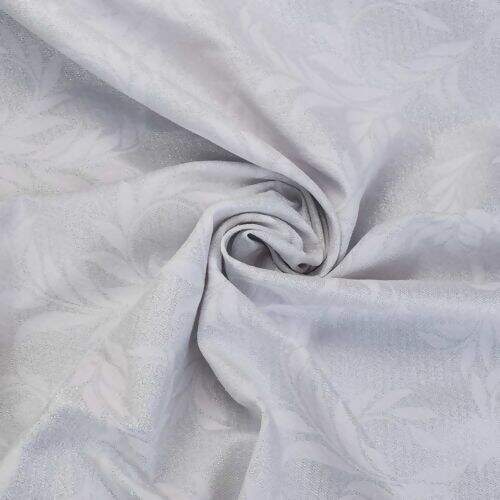 Tecido Jacquard Lurex Ramos Prata - 0,50x1,40m