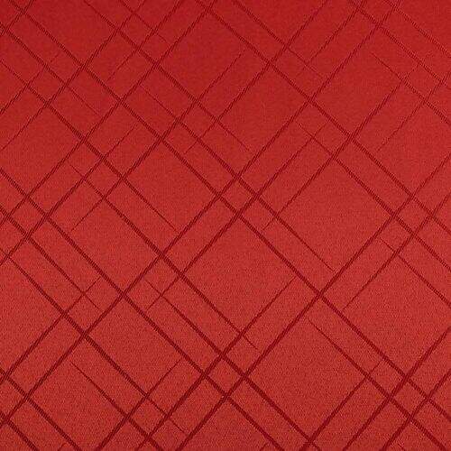 Tecido Jacquard Requinte II (Meio Metro) c/ 1,60 mt de Largura - Riscado Vermelho
