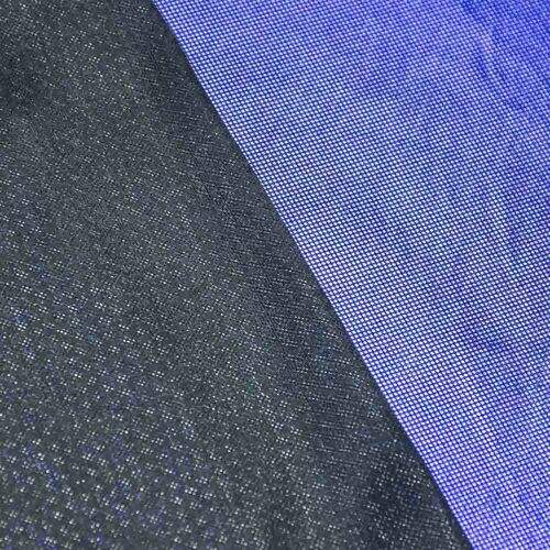Tecido Lamê Laminado Nova York 1,00x1,50 mt Cor:R04 Azul Royal Fundo Preto