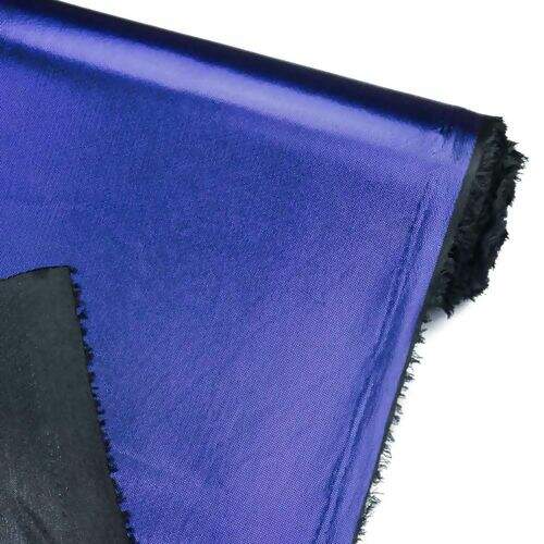 Tecido Lamê Laminado Nova York 1,00x1,50 mt Cor:R04 Azul Royal Fundo Preto
