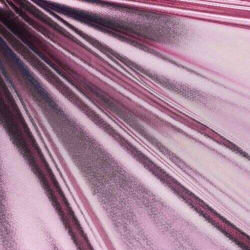 Tecido Lamê Laminado Nova York 1,00x1,50 mt Cor:M17 Rosa Fundo Preto