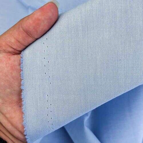 Tecido Tricoline Fio Tinto Liso Chambray R007 0,50x1,50m