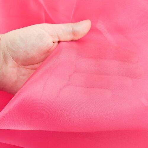 Tecido Organza Cristal Pink - 1 Metro