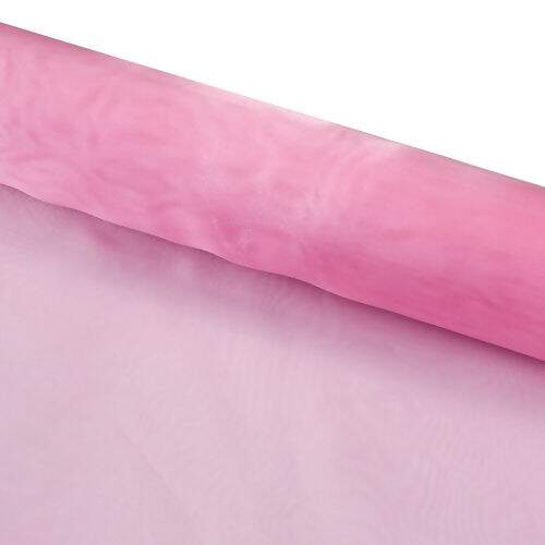 Tecido Organza Cristal Rosa Bebê - 1 Metro