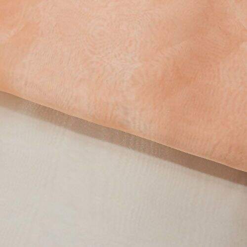 Tecido Organza Cristal Salmão - 1 Metro