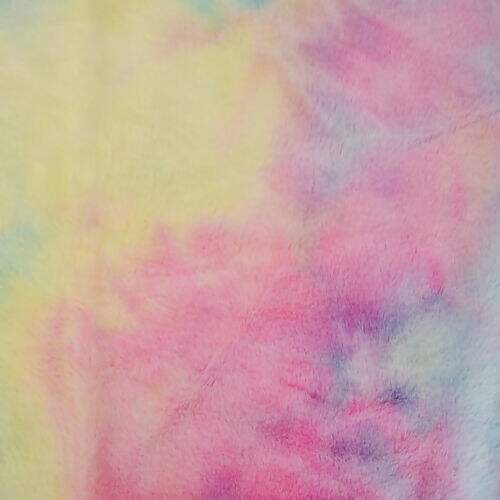 Tecido Pelúcia Pelo Médio Jazz Rainbow - 0,50x1,50m