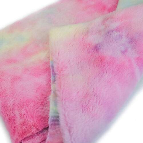 Tecido Pelúcia Pelo Médio Jazz Rainbow - 0,50x1,50m