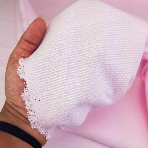 Tecido Piquet Médio Algodão Liso 1,43 Largura - 1 Metro