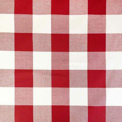 Tecido Grosso Decoração Xadrez Vermelho 100% Algodão 1x1,60m
