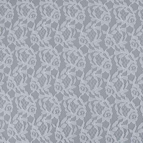 Tecido de Renda Suíça (Meio Metro) - Branco