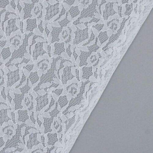 Tecido de Renda Suíça (Meio Metro) - Branco