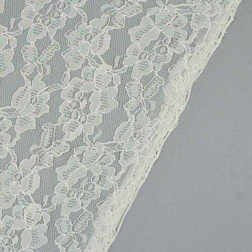 Tecido de Renda Suíça (Meio Metro) - Marfim