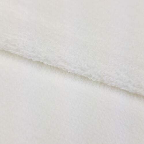 Tecido Toalha Felpuda Aveludada Velour Döhler 100% Algodão 1,50m Largura Branco - 1 Metro