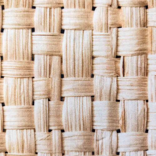 Tecido de Algodão Estampa Digital (Meio Metro) - Vime Trançado Areia