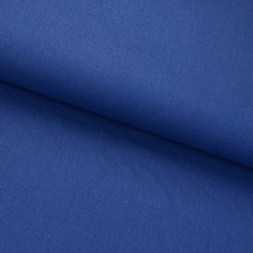 Tecido Tricoline Fio Tinto Liso 0,50x1,50m - 0295 Azul Marinho