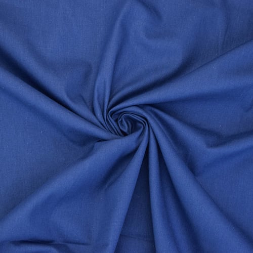 Tecido Tricoline Fio Tinto Liso 0,50x1,50m - 0295 Azul Marinho