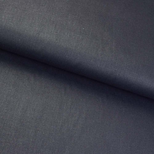 Tecido Tricoline Fio Tinto Liso 0,50x1,50m - 0009 Preto